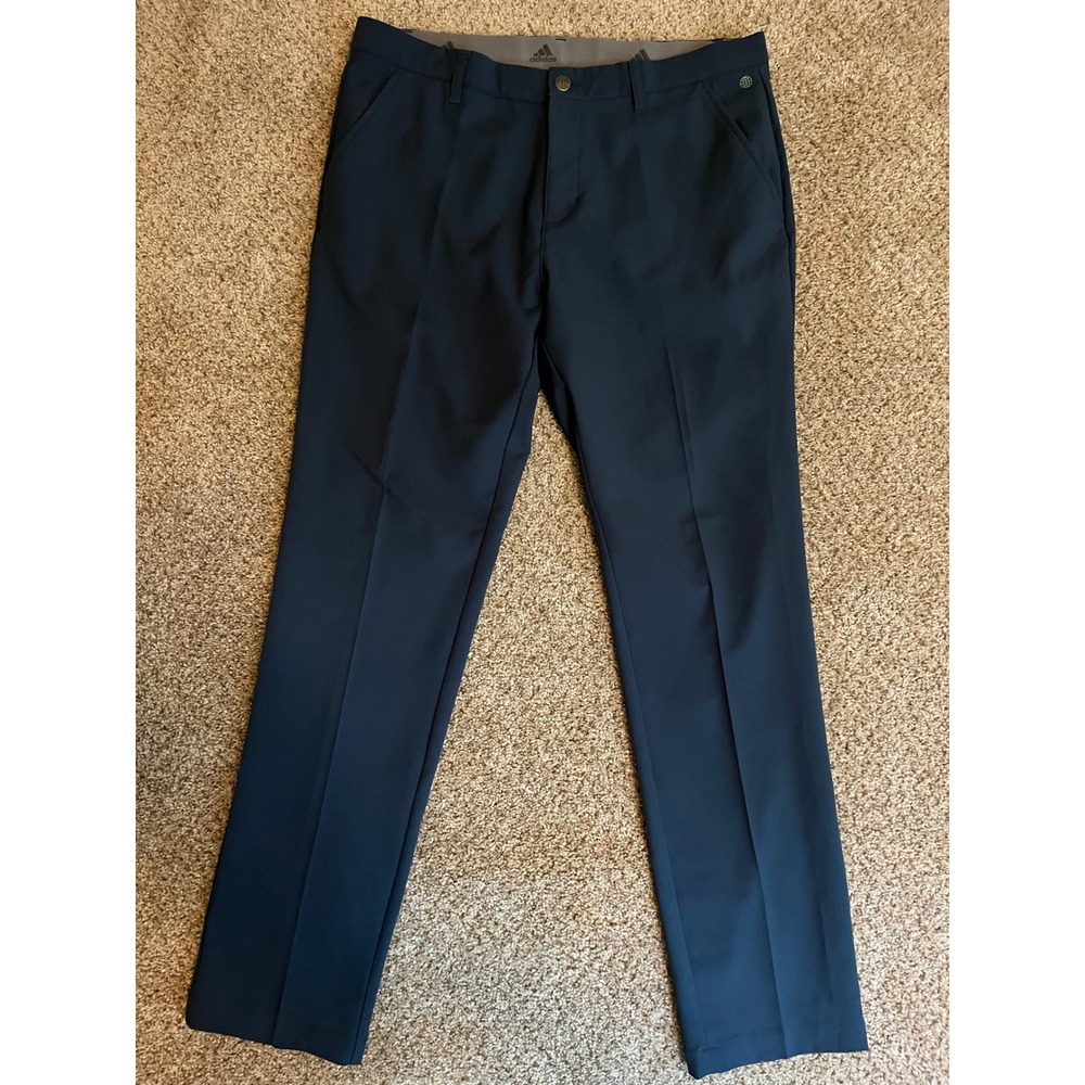 Adidas Ultimate 365 Men's Golf Pants 34x32 Navy Blue Recycled Stretch Waistband
